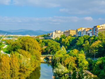 Río Arga en Pamplona.