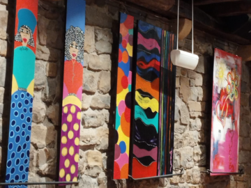 Algunas de las obras de María José Olcoz.