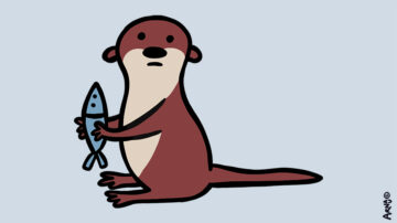 Una nutria en El Arga