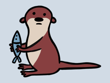 Una nutria en El Arga